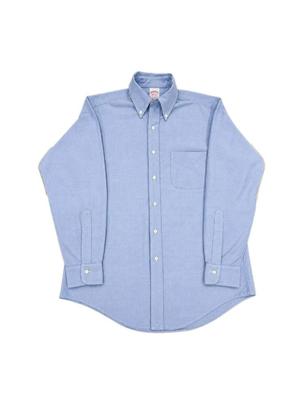 VTG Brooks Brothers OCBD Oxford Shirt Mens 15.5 33 Blue Made USA Supima Cotton
